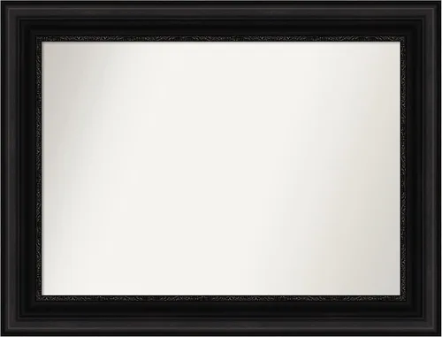 Miniatura 186 de Amanti Art Espejo personalizado, espejo de baño negro puente, espejo de pared o espejo de tocador de baño sobre el fregadero (26 x 26 pulgadas)