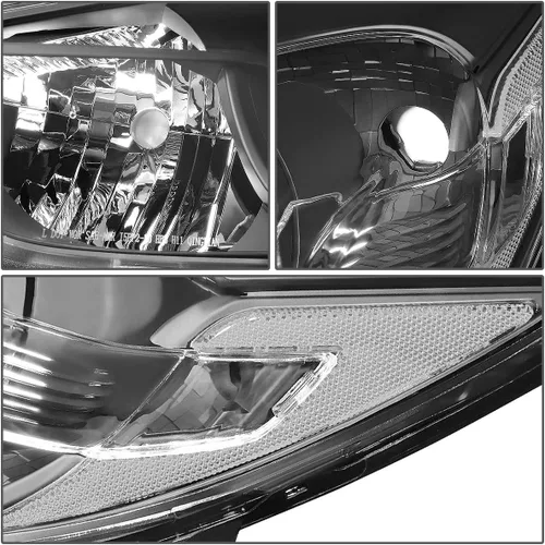 Miniatura 4 de DNA MOTORING Par de lámparas de repuesto para faros delanteros estilo fábrica compatible con 13-16 MAZDA CX-5, HL-OH-MCX513-BK-CL1