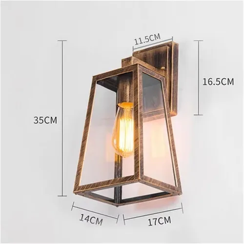 Miniatura 2 de American Nordic Industrial Retro Iron Restaurant Aisle Outdoor Porch Lampara ，Kitchen Light