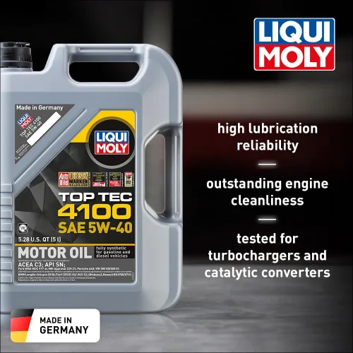 Miniatura 2 de Liqui Moly 5W-40 Top Tec 4100 Aceite de motor sintético bajo en ceniza
