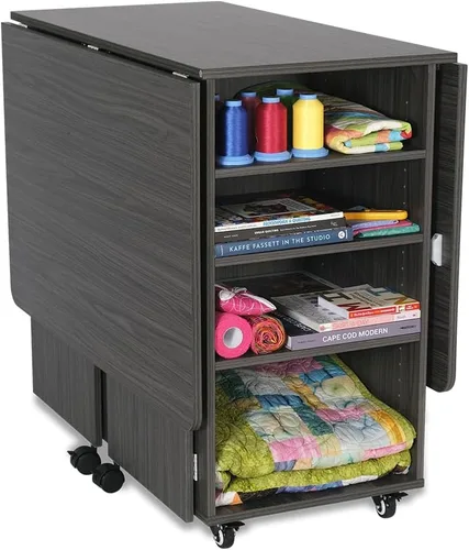 Miniatura 5 de Kangaroo Kookaburra Mesa de corte – Estación de trabajo grande de costura, acolchado y manualidades con superficie expandible de 70 x 40 pulgadas