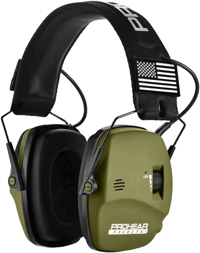 Miniatura 12 de PROHEAR Protección auditiva electrónica para tiro con amplificación de sonido 4X, orejeras de protección auditiva para campo de tiro, auriculares