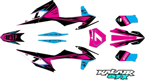 Miniatura 5 de Kit de gráficos para KTM Motocross 4-Stroke 250 SX-F, 350 SX-F y 450 SX-F años 2019, 2020, 2021 y 2022 serie Bolt Blue 16 Mil - Calcomanías