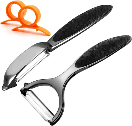 Miniatura 10 de Pelador de verduras, peladores de patatas para cocina, juego multifunción de acero inoxidable, pelador de frutas para herramientas de cocina