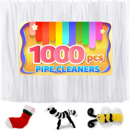 Miniatura 45 de Iooleem 200 piezas de limpiadores de tubería marrones, tallos de chenilla, limpiadores de tubería para manualidades, manualidades con limpiadores