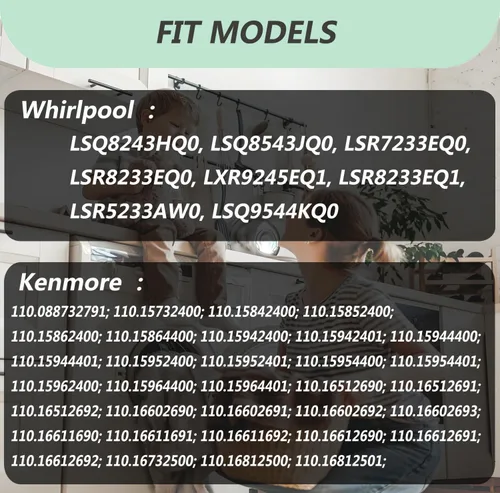 Miniatura 3 de Kit de Reemplazo de Perros Agitadores de Lavadora 80040, Compatible con Lavadoras Whirlpool y Kenmore - Reemplaza 285612, 285770, 3366877