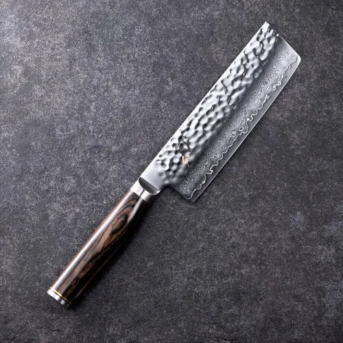 Miniatura 2 de Shun Cutlery Premier - Cuchillo de cocina japonés hecho a mano de 5.5 pulgadas, ideal para cortar verduras y chef multiusos, Nakiri profesional, 5.5