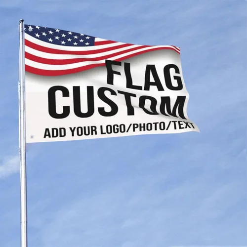 Bandera personalizada de 2 x 3 pies de doble cara para exteriores, personaliza imprime tu propio texto/foto/Logo, banderas personalizadas para