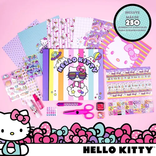 Miniatura 2 de Hello Kitty Todo en Uno DIY, Diseña Tu Propio Álbum de Recortes con Más de 250 Artículos Esenciales, Excelentes Juguetes de Hello Kitty