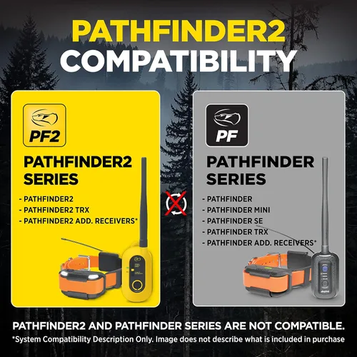 Miniatura 2 de Dogtra Pathfinder 2 - Collar con rastreador GPS + puntos de contacto de titanio de 1 pulgada 9 millas, luz LED, sin tarifas mensuales