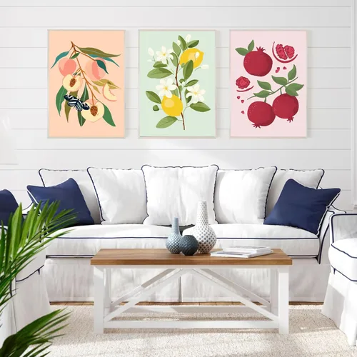 Miniatura 4 de cupmod MT11375-MT11380 - Paquete de 6 pinturas por números para adultos y niños, pintura acrílica por números sobre lienzo sin marco, pintura al