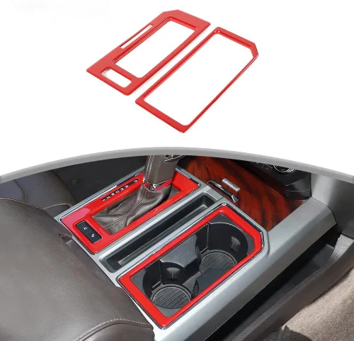 Miniatura 8 de Linskip Cubierta del panel de cambio de engranajes compatible con accesorios Ford F150 2015 2016 2017 2018 2019 2020 Ford F150 2015 2016 2017 2018