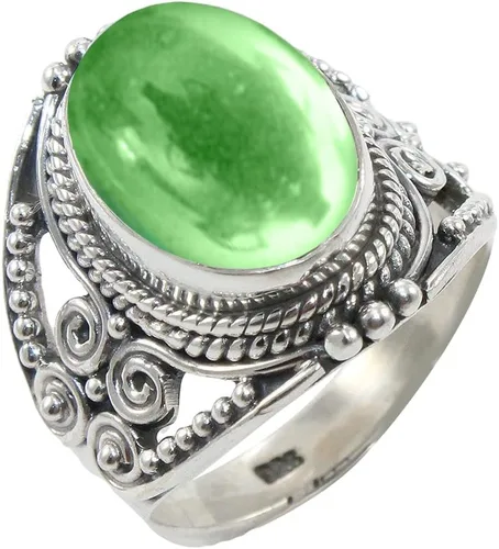 Miniatura 24 de Anillo de Plata Esterlina 925 para Mujeres con Piedra Preciosa Natural, Anillo de Compromiso de Plata Esterlina, Piedra Natal de Junio con Engaste