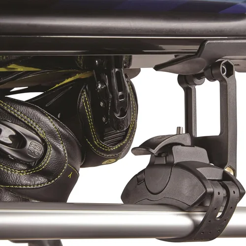 Miniatura 9 de Portaequipajes de techo Yakima para 4 pares de esquís o 2 tablas de snowboard, montaje universal para auto con bisagra expandible, FatCat EVO 4