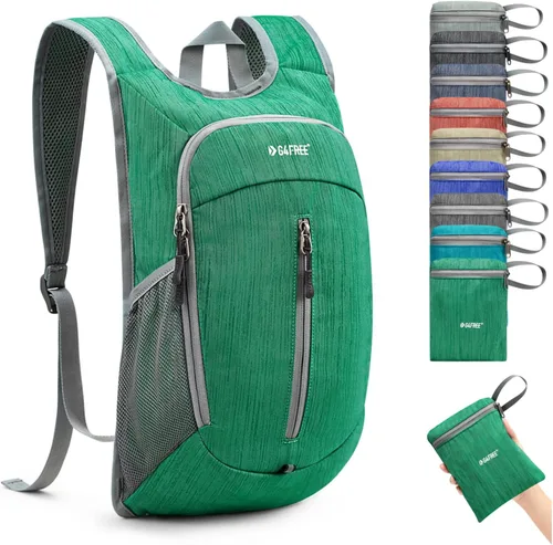 Miniatura 12 de G4Free Mochila de senderismo de 10L Mochila de viaje pequeña Mochila plegable ligera Mochila de hombro plegable casual