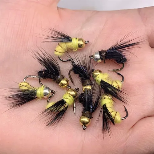 Miniatura 5 de Kit de moscas de pesca con mosca, 40/137 piezas, surtido de moscas secas/húmedas, serpentina para trucha, lubina, pez + caja de moscas 40 piezas - 6