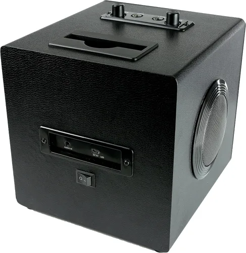 Miniatura 3 de Luces recargables de la máquina del karaoke del bluetooth y dos micrófonos, 5W (SINGCUBE01)