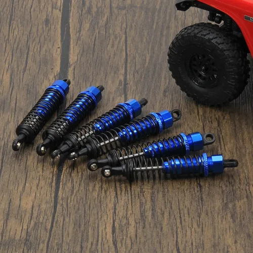 Miniatura 7 de RCAWD Amortiguador para mejoras LAEGENDARY 1/10, piezas de aluminio de 3.150 in, amortiguador de choques RC delantero y trasero, 6 unidades, azul