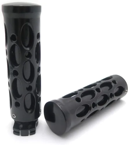 Miniatura 5 de Agujero hueco forma 7/8" empuñaduras compatibles con Nomad Drifter Vulcan 1600 2000 Negro [B00YWBW23Q]