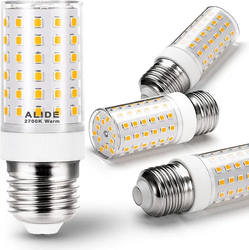 Miniatura 12 de ALIDE Bombillas LED de repuesto E12 de 75 W para candelabros C7, 2700 K, blanco cálido, 800 lm, T6, 7.5 W, bombillas LED E12 para lámpara colgante