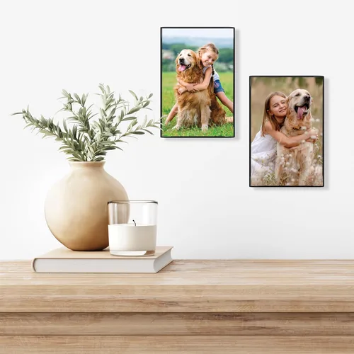 Miniatura 5 de Snap - Carga frontal negra de 4 x 6 pulgadas - Marco de fotos de pared estrecho - Perfecto para mostrar recuerdos con estilo - Diseño versátil