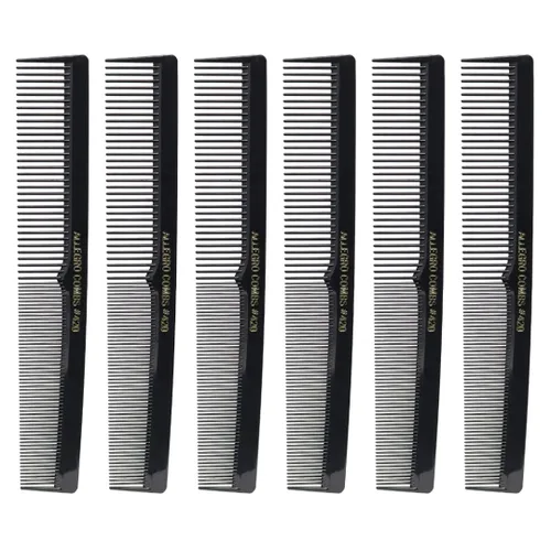 Allegro Combs #420 Peine profesional de corte de barbero, peines de estilo de dientes finos y anchos, decoloración, corte de barba y separación del