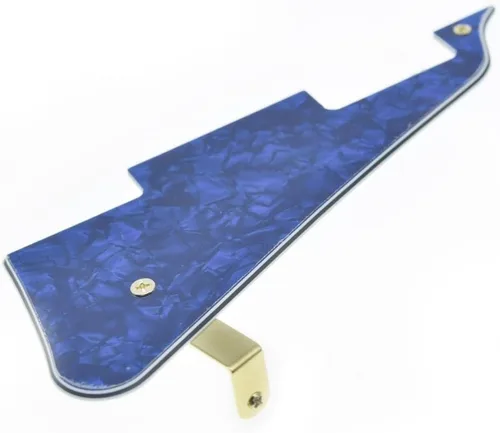 Miniatura 10 de KAISH Golpeador de guitarra Abalone Pearl LP con soporte de acero inoxidable negro y tornillos de montaje de acero para USA Les Paul