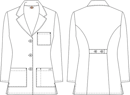 Miniatura 7 de Dickies EDS Professional - Abrigos de laboratorio para mujer, 32 pulgadas, 84400
