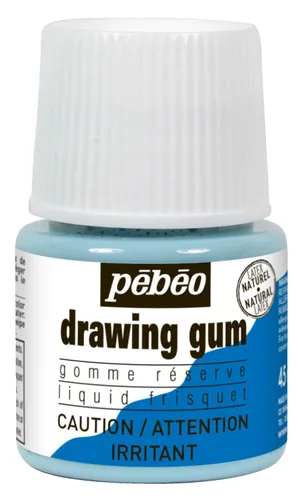 Pebeo Líquido de Enmascaramiento de Látex Fácil de Despegar - Goma de Dibujo - Se seca rápidamente - Para tinta - Acuarela - Pintura Gouache e