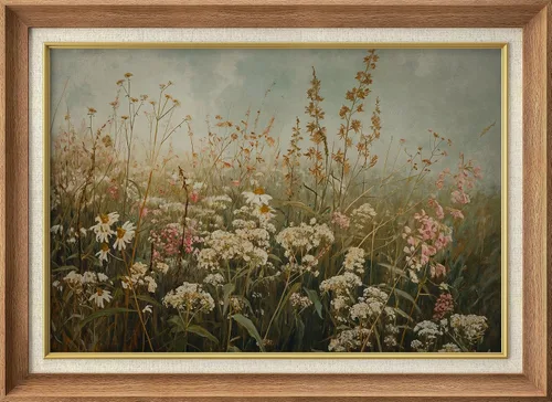 Miniatura 304 de MUDECOR Lienzo enmarcado prémium para pared, pinos nevados en bosque de invierno, ilustraciones modernas, arte contemporáneo, escénico, divertido