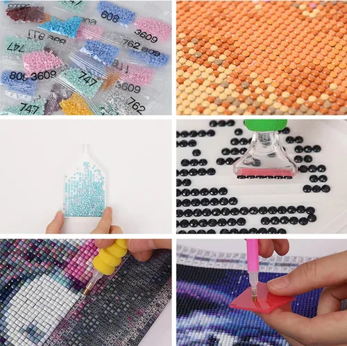 Miniatura 6 de Pinturas de diamantes personalizadas, arte de diamantes personalizado 5D de la foto, imagen privada personalizada para adultos, regalos, familia