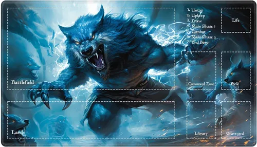 Miniatura 80 de Alfombra de juego con zonas para juego de cartas MTG, alfombras de juego de mesa, alfombras de juego de mesa de Magic, 61x35.5 cm, alfombra de juego