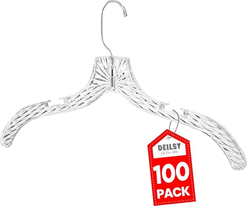 Miniatura 8 de Perchas de plástico para ropa, paquete de 12 perchas resistentes, vestidos, camisetas, camisas, vestidos, blusas, perchas para organización