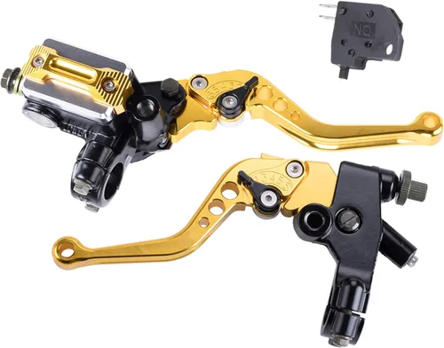 Miniatura 11 de Palancas universales de freno y embrague de manubrio de motocicleta de 7/8 pulgadas 22 mm CNC, juego izquierdo y derecho, compatibles con Harley