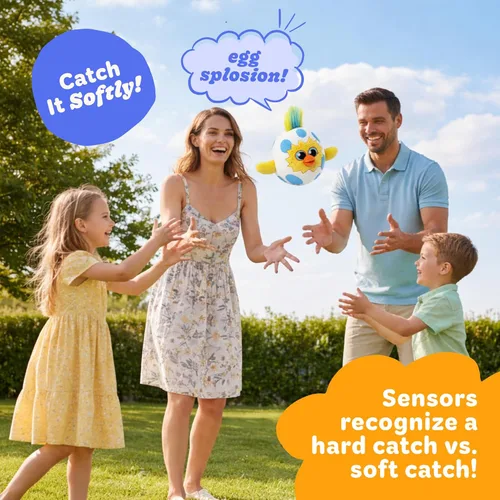 Miniatura 2 de Move2Play - Juego electrónico de lanzamiento para niños y la familia que los hará morirse de risa Azul Huevo