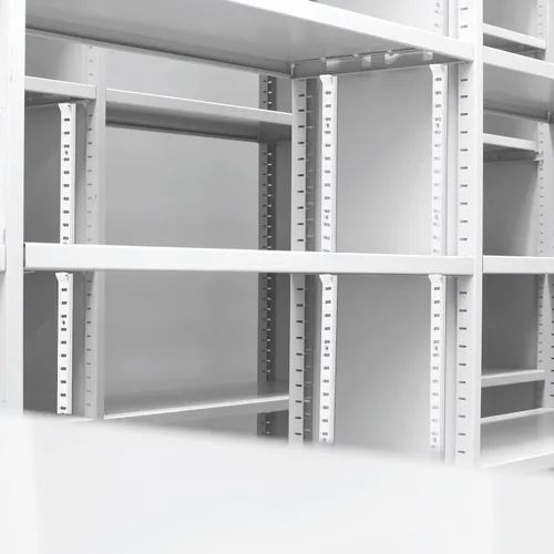 Miniatura 4 de Yaocom 6 piezas de 36 pulgadas para estantes de metal para montaje en mortaja, tiras de pilastra ajustables para sistema de estantería de pared