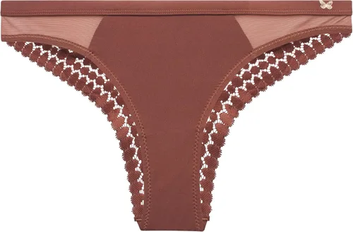 Miniatura 4 de Jessica Simpson Ropa interior para mujer - Paquete de 3 bragas Tanga de encaje de microfibra (S-XL)