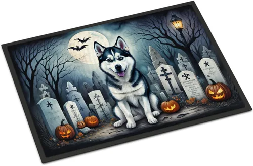 Miniatura 46 de Caroline's Treasures DAC2011MAT - Felpudo de Halloween espeluznante con diseño de Beagle, de 18 x 27 pulgadas, para interiores y exteriores