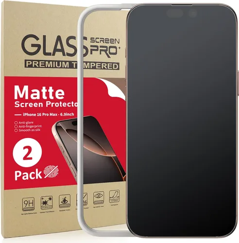 Miniatura 19 de Ambison Paquete de 2 Protectores de Pantalla Mate para iPhone 17 Pro Max de 6.9 pulgadas 2025, Antirreflejos y Antihuellas Dactilares, Sin Burbujas