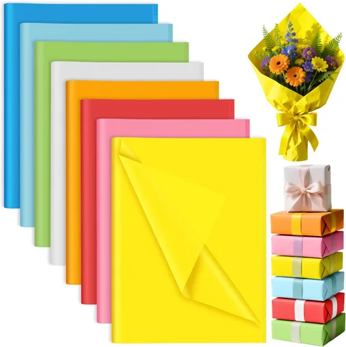 Miniatura 18 de PLULON 60 hojas de papel de seda marrón a granel, hojas de papel de seda para envolver regalos, papel de seda para embalaje, para regalos