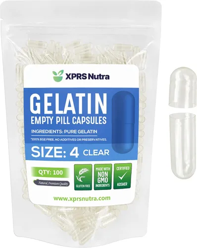 Miniatura 12 de XPRS Nutra Cápsulas vacías tamaño 4 – 100 cápsulas pequeñas de gelatina vacías – Pastillas de relleno de cápsulas de bricolaje – Cápsulas de gel