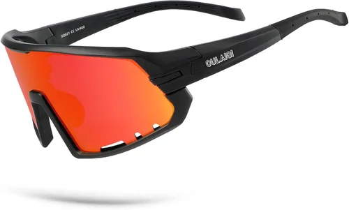 Miniatura 10 de OULAIQI Gafas de sol de béisbol para hombres, mujeres y jóvenes, protección UV400 para correr, softbol, golf, deportes, gafas de sol Rosa