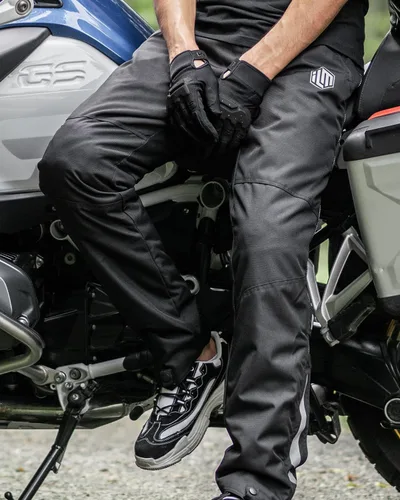 Miniatura 7 de ILM - Pantalones desmontables de motocicleta para invierno para hombre, blindados CE 2 con cremallera completa en las piernas, para clima frío
