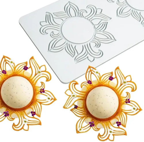 Miniatura 3 de Molde de silicona de hojas huecas para caramelo de chocolate 3D, molde de caramelo de hoja hueca para alimentos cocina comidas decoraciones, molde