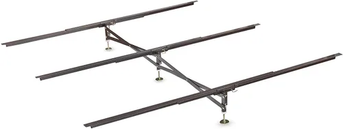 Glideaway FBA_GS-3 XS X - Sistema de marco de cama de soporte GS-3 XS Modelo 3 rieles cruzados y 3 patas, base de soporte central fuerte para