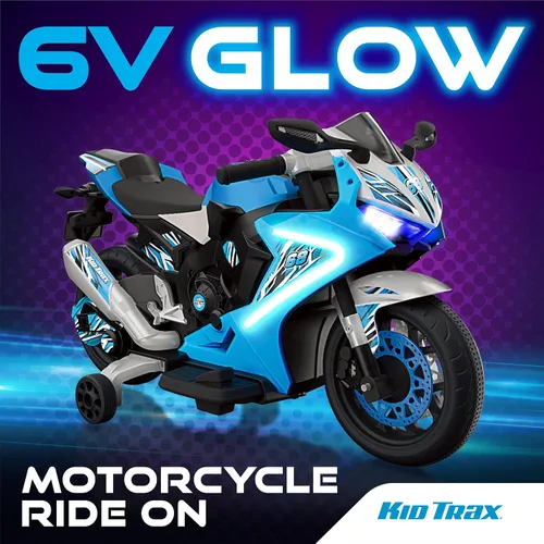 Miniatura 3 de Kid Trax Motocicleta eléctrica con luz de 6 V para niños pequeños, bicicleta para niños pequeños, juguetes para interiores y exteriores, duradera