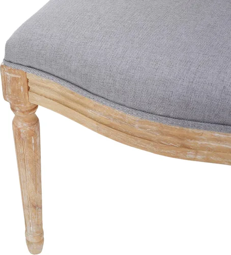 Miniatura 12 de Christopher Knight Home Camille - Sillas de comedor tradicionales de terciopelo, 2 piezas, color gris y blanco brillante Gris claro