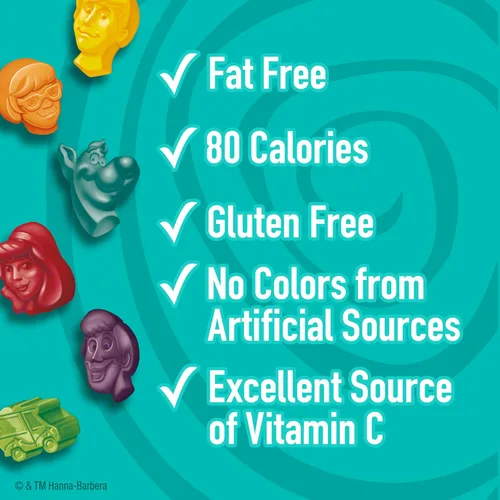 Miniatura 6 de Scooby-Doo Snacks con sabor a frutas, sin gluten, aperitivos para niños, 10 unidades, 8 onzas (paquete de 8)