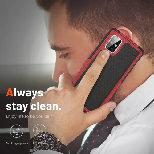 Miniatura 8 de Funda diseñada para Samsung Galaxy A71 5G, regalo 2 en 1, protección contra caídas de grado militar, resistente a prueba de golpes, para Galaxy A71