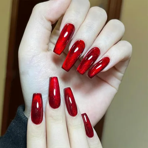 Miniatura 9 de MISUD Uñas postizas a presión – Uñas postizas largas con punta francesa negra, diseño de diamantes de imitación verde acrílico, 24 piezas 01702verde